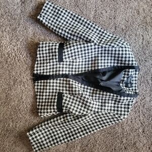 Forever 21 Black and White Checkered Blazer